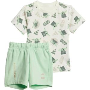 imageadidas Baby Girls Star Wars Mandalorian TShirt SetOff WhiteMulticolor
