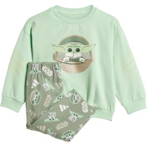 imageadidas Baby Star Wars Mandalorian Jogger SetMist JadeCyber Metallic