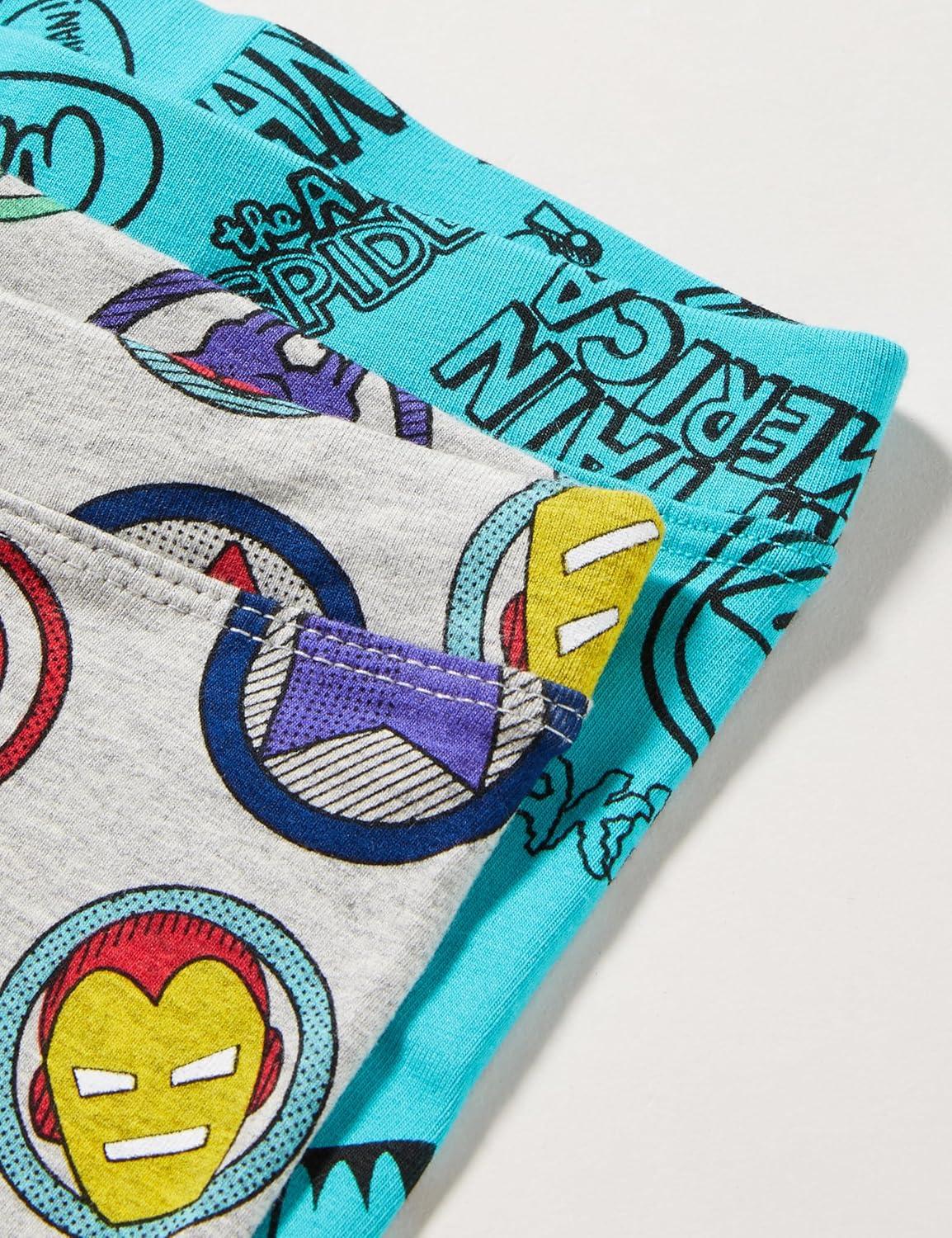imageAmazon Essentials Disney  Marvel  Star Wars  Frozen  Princess Girls and Toddlers Bike Shorts Previously Spotted ZebraMarvel Icons
