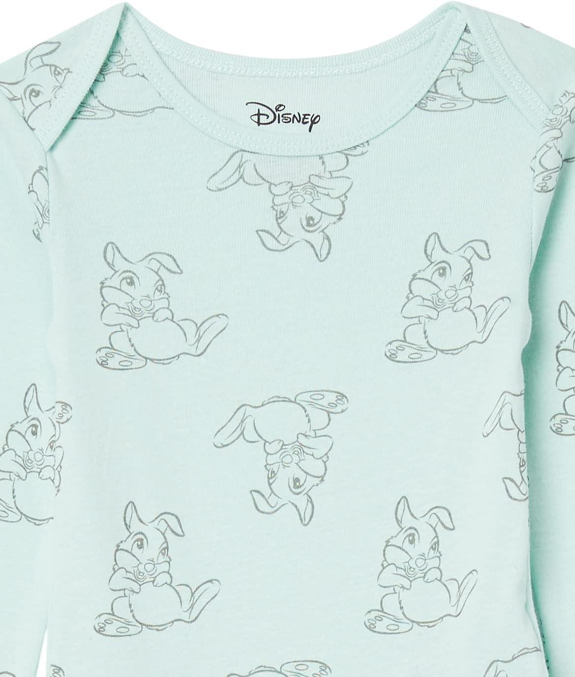 imageAmazon Essentials Disney  Marvel  Star Wars  Princess Baby Girls LongSleeve Bodysuits Pack of 5Bambi Nature
