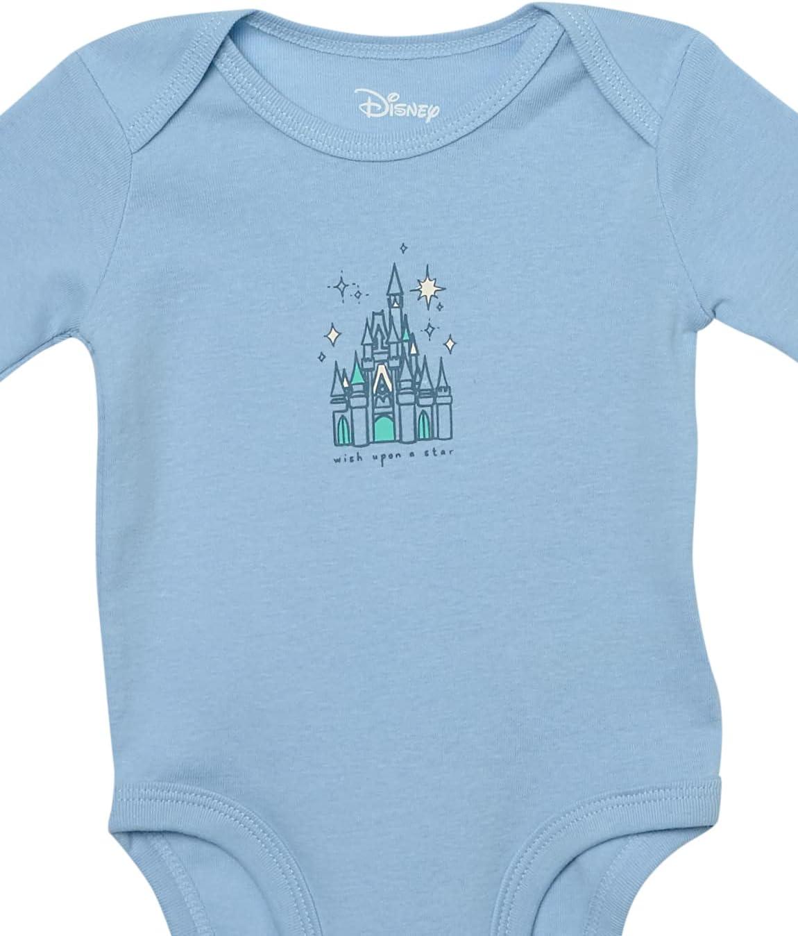 imageAmazon Essentials Disney  Marvel  Star Wars  Princess Baby Girls LongSleeve Bodysuits Pack of 5Princess Wish