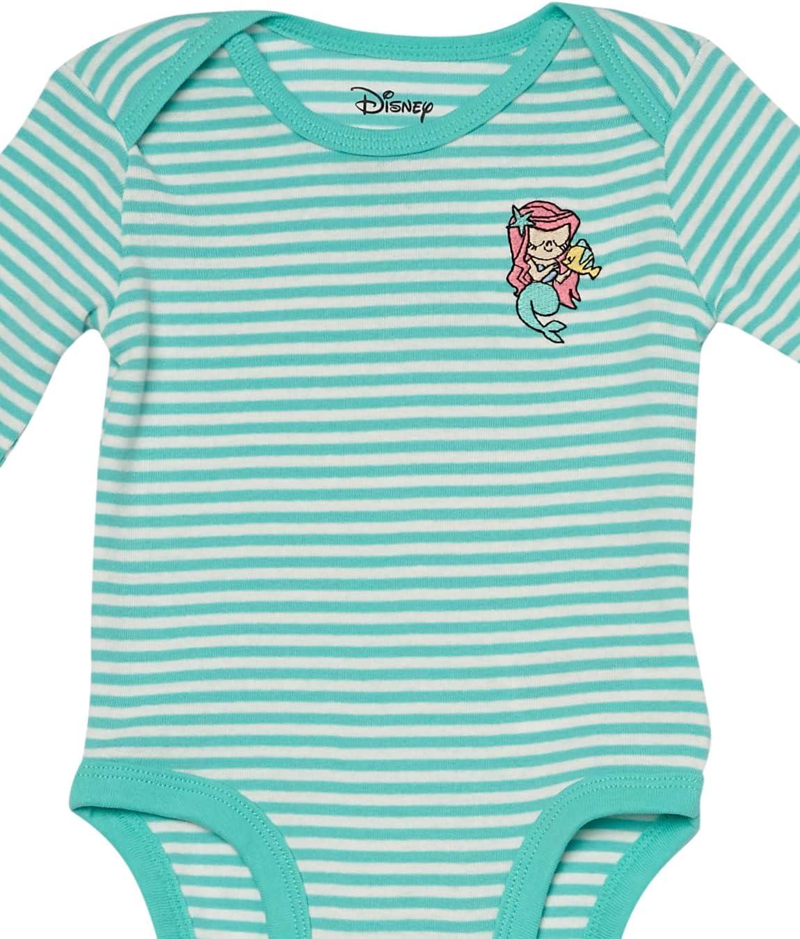 imageAmazon Essentials Disney  Marvel  Star Wars  Princess Baby Girls LongSleeve Bodysuits Pack of 5Princess Wish
