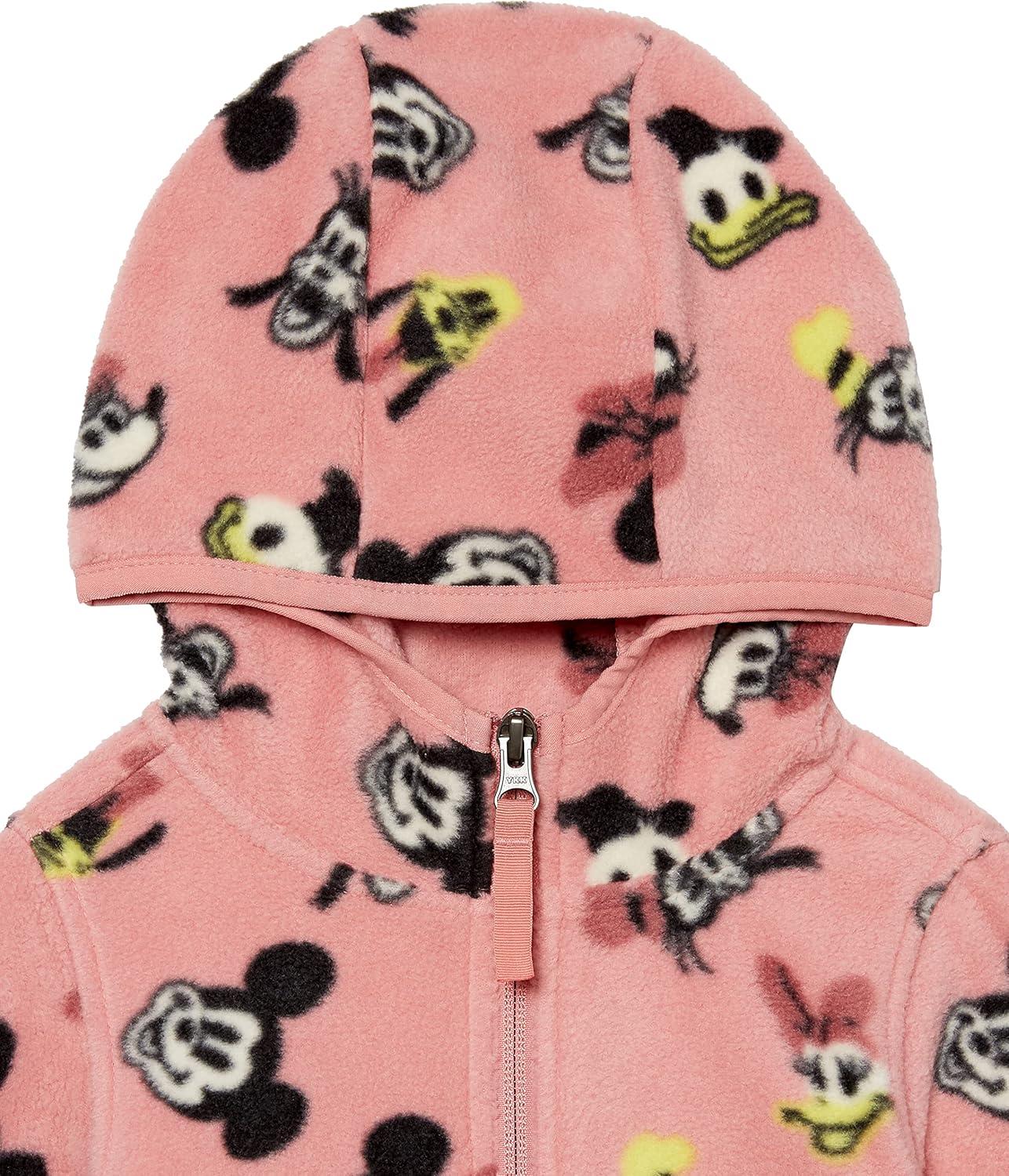 imageAmazon Essentials Disney  Marvel  Star Wars  Princess Girls and Toddlers Polar Fleece FullZip Hoodie JacketsMinnie and Friends