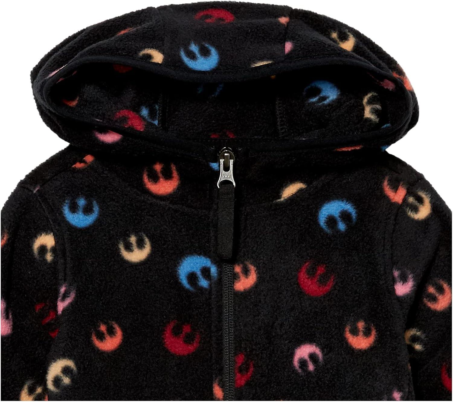 imageAmazon Essentials Disney  Marvel  Star Wars  Princess Girls and Toddlers Polar Fleece FullZip Hoodie JacketsStar Wars Rebel