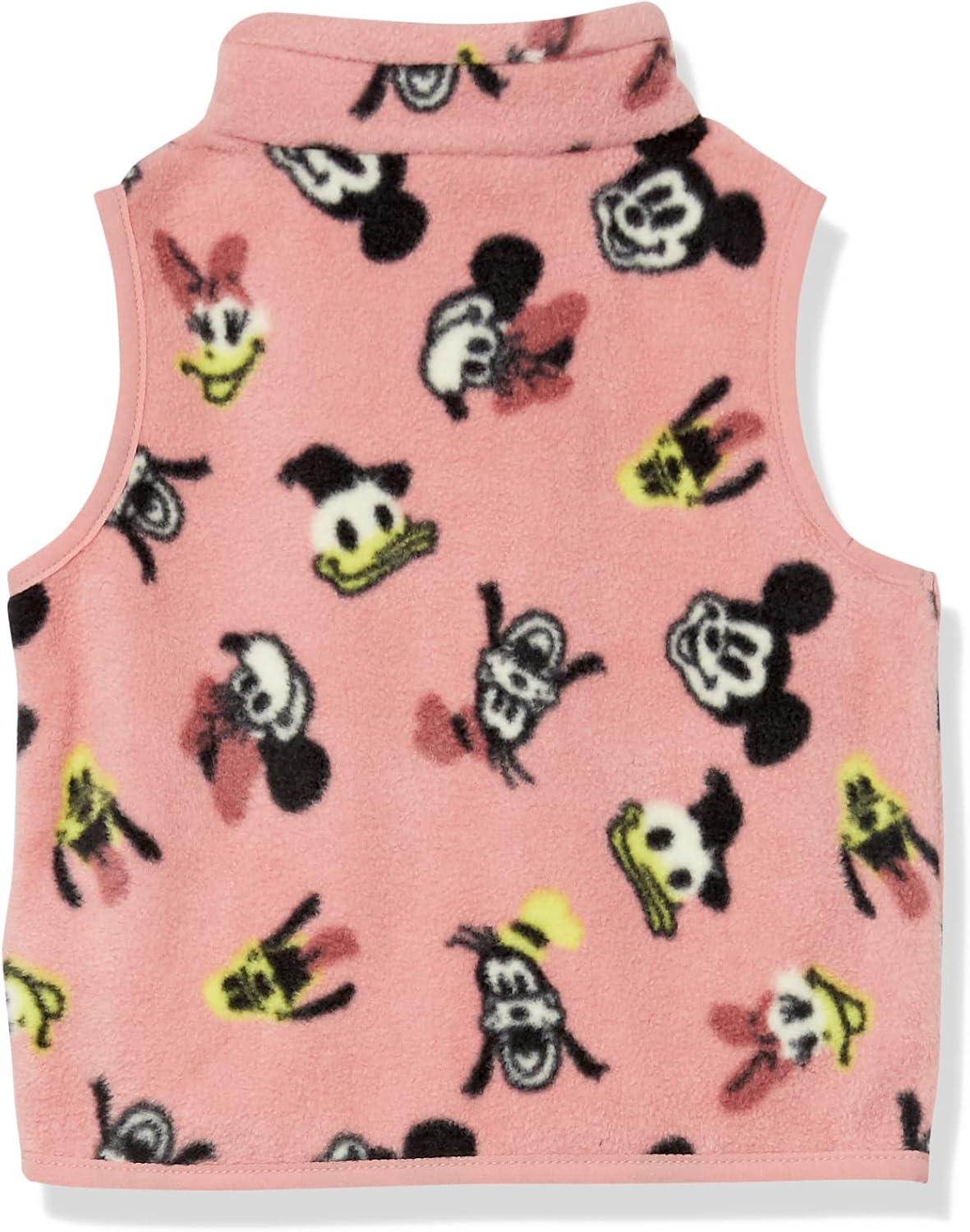 imageAmazon Essentials Disney  Marvel  Star Wars  Princess Girls and Toddlers Polar Fleece VestMinnie and Friends
