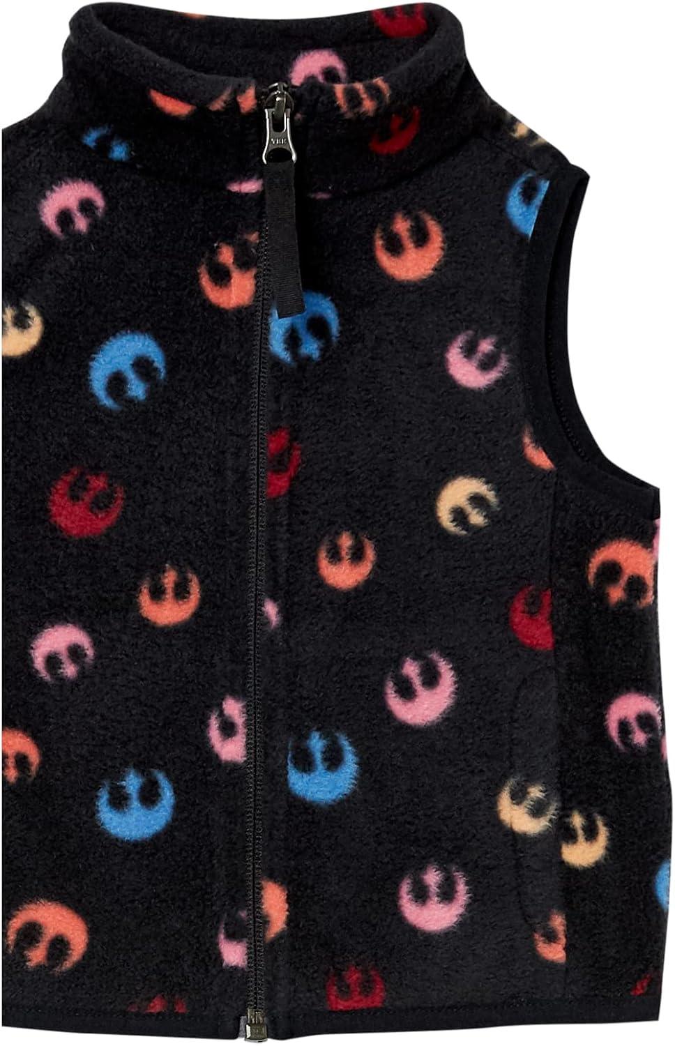 imageAmazon Essentials Disney  Marvel  Star Wars  Princess Girls and Toddlers Polar Fleece VestStar Wars Rebel