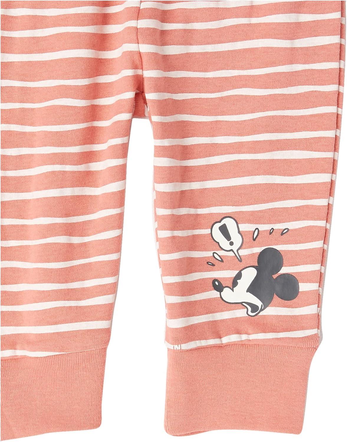 imageAmazon Essentials Disney  Marvel  Star Wars Baby Boys Pants Pack of 4Mickey Expressions