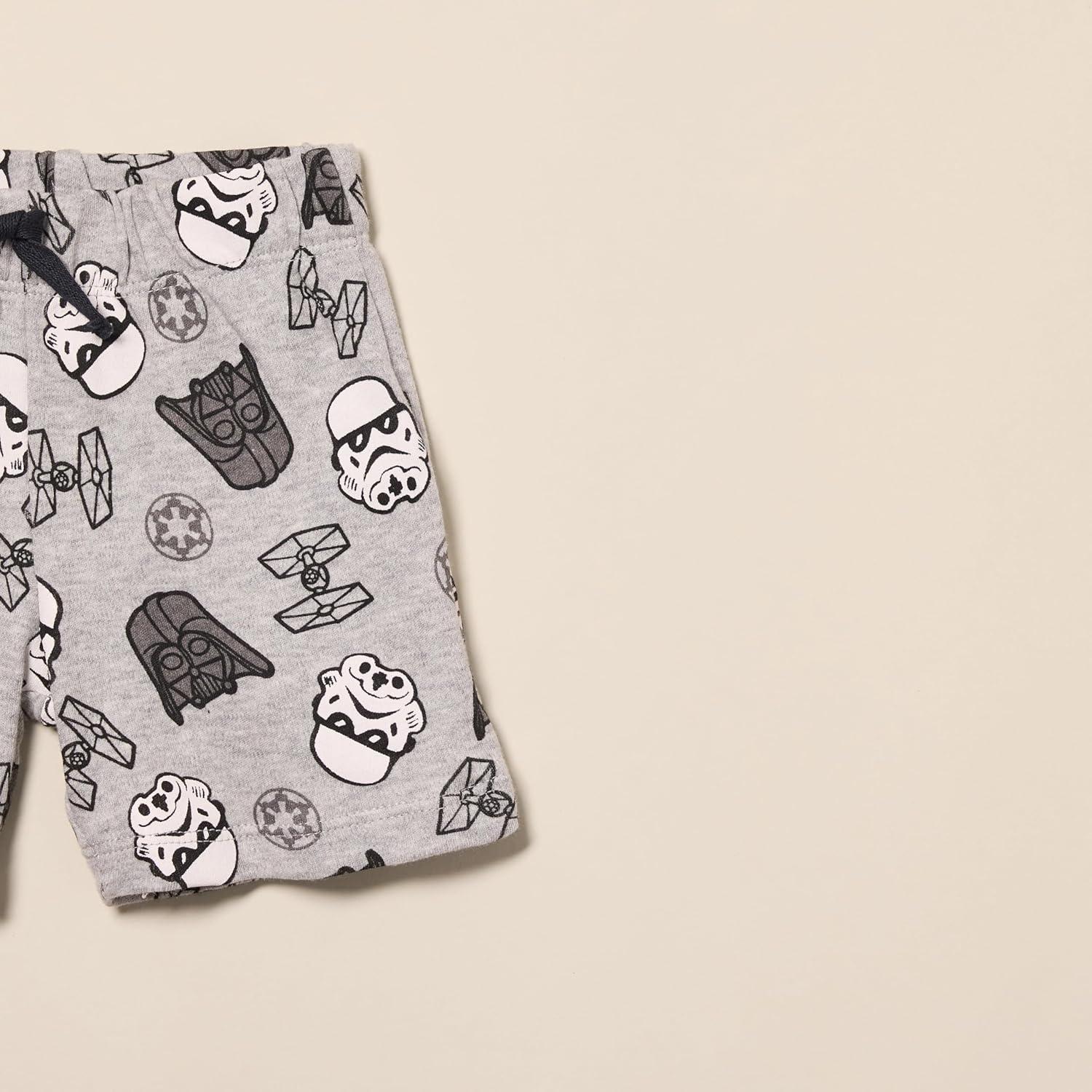 imageAmazon Essentials Disney  Marvel  Star Wars Baby Boys Shorts MultipacksStar Wars Tiny Trooper