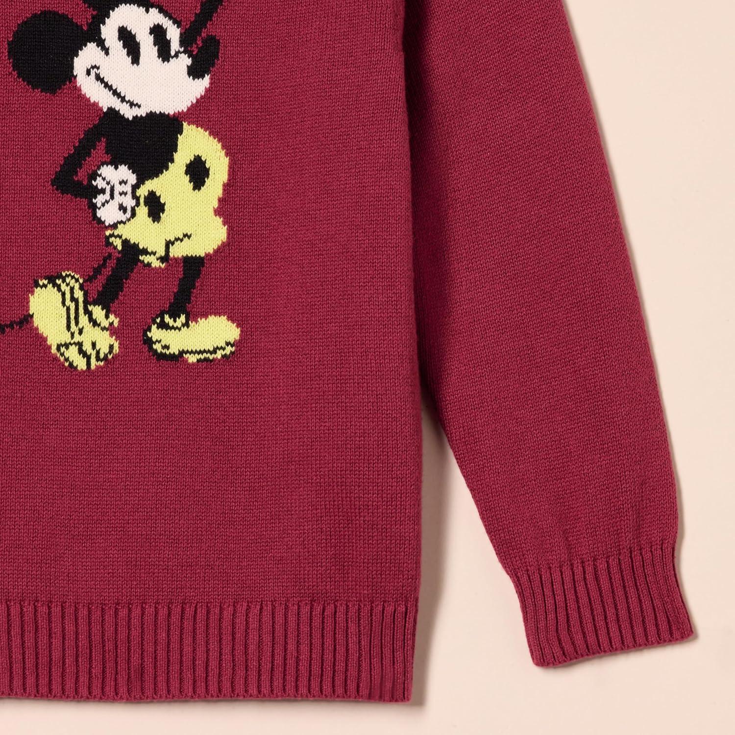 imageAmazon Essentials Disney  Marvel  Star Wars Boys and Toddlers Crewneck SweatersHappy Mickey  Boys
