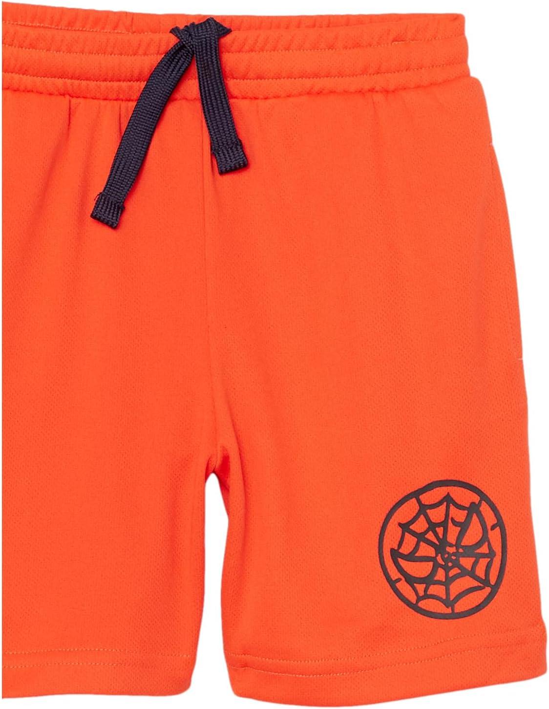 imageAmazon Essentials Disney  Marvel  Star Wars Boys and Toddlers Mesh Basketball Gym Shorts Pack of 2Marvel Spiderman