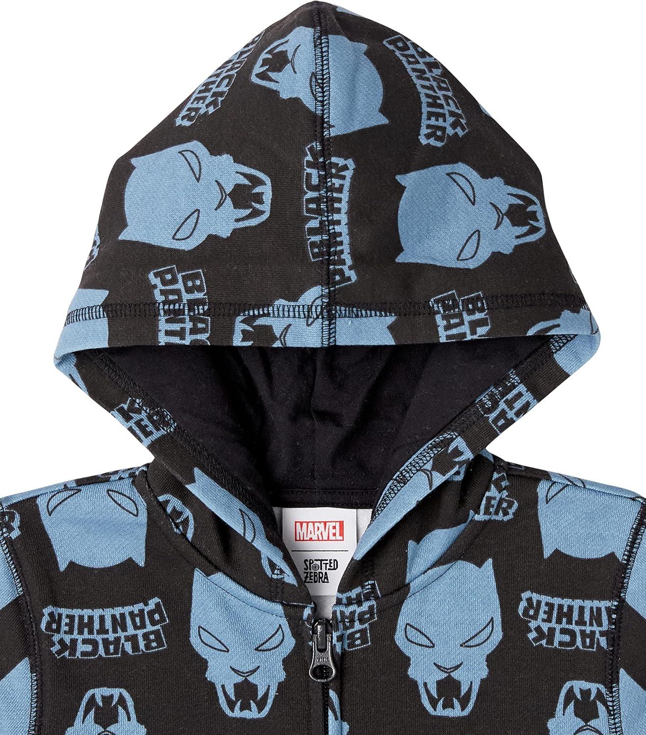 imageAmazon Essentials Disney  Marvel  Star Wars Boys and Toddlers Outfit Sets Previously Spotted Zebra Pack of 5Marvel Black Panther