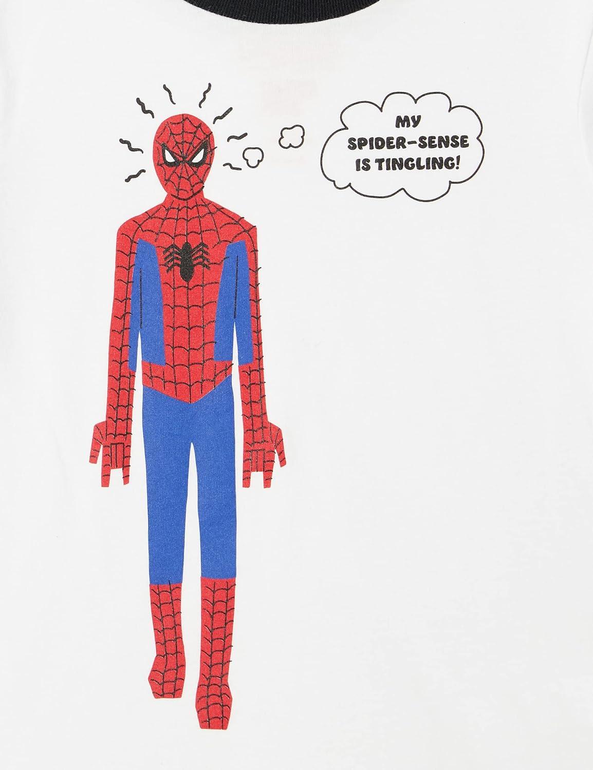 imageAmazon Essentials Disney  Marvel  Star Wars Boys and Toddlers Outfit Sets Previously Spotted Zebra Pack of 5Marvel Spiderman