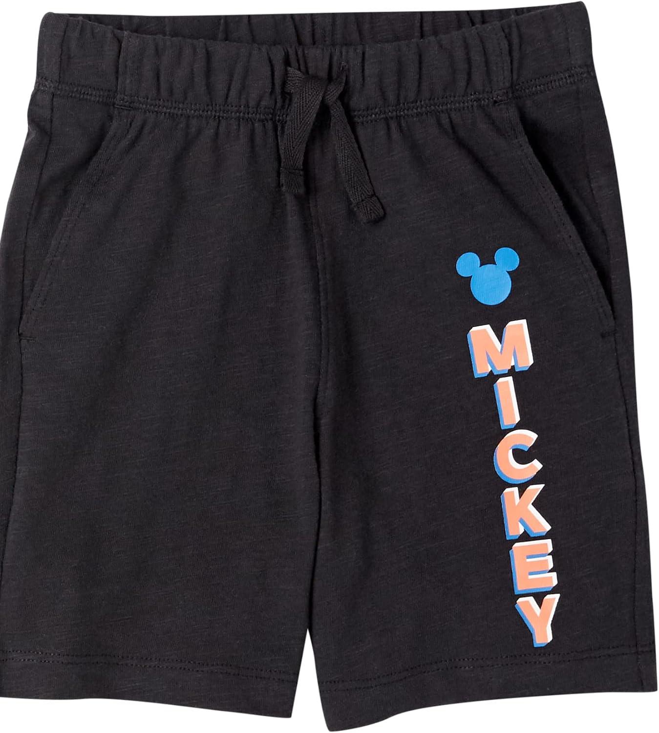 imageAmazon Essentials Disney  Marvel  Star Wars Boys and Toddlers Outfit Sets Previously Spotted Zebra Pack of 5Mickey Jumble