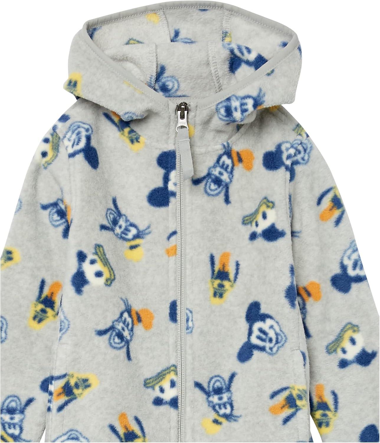 imageAmazon Essentials Disney  Marvel  Star Wars Boys and Toddlers Polar Fleece FullZip Hooded JacketMickey and Friends