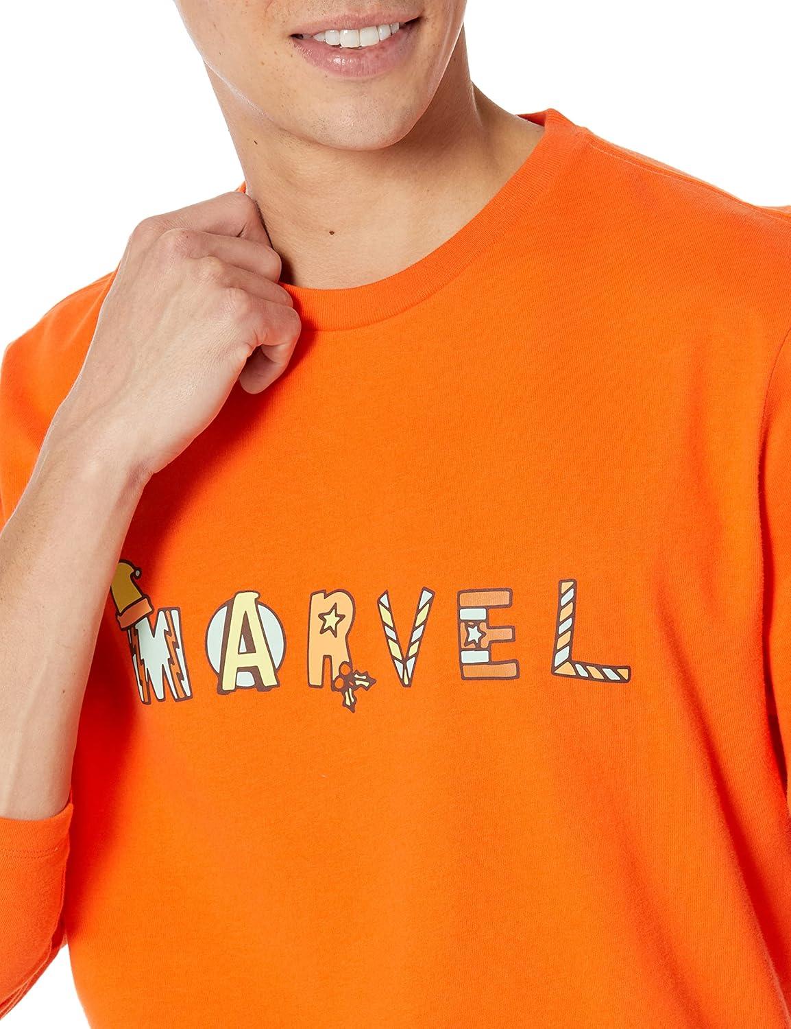 imageAmazon Essentials Disney  Marvel  Star Wars Mens Flannel Pajama Sleep SetsFestive Marvel