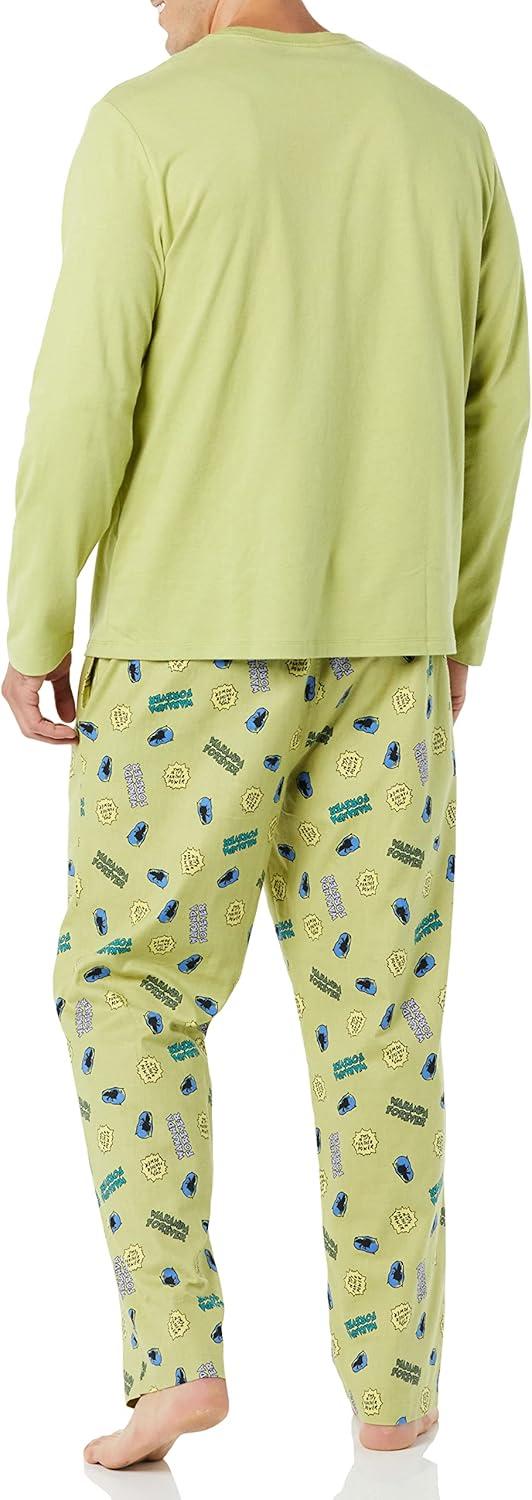 imageAmazon Essentials Disney  Marvel  Star Wars Mens Flannel Pajama Sleep SetsMarvel Black Panther