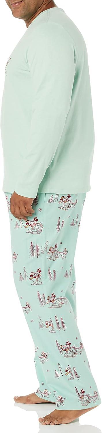 imageAmazon Essentials Disney  Marvel  Star Wars Mens Flannel Pajama Sleep SetsMickey Winter  Mens