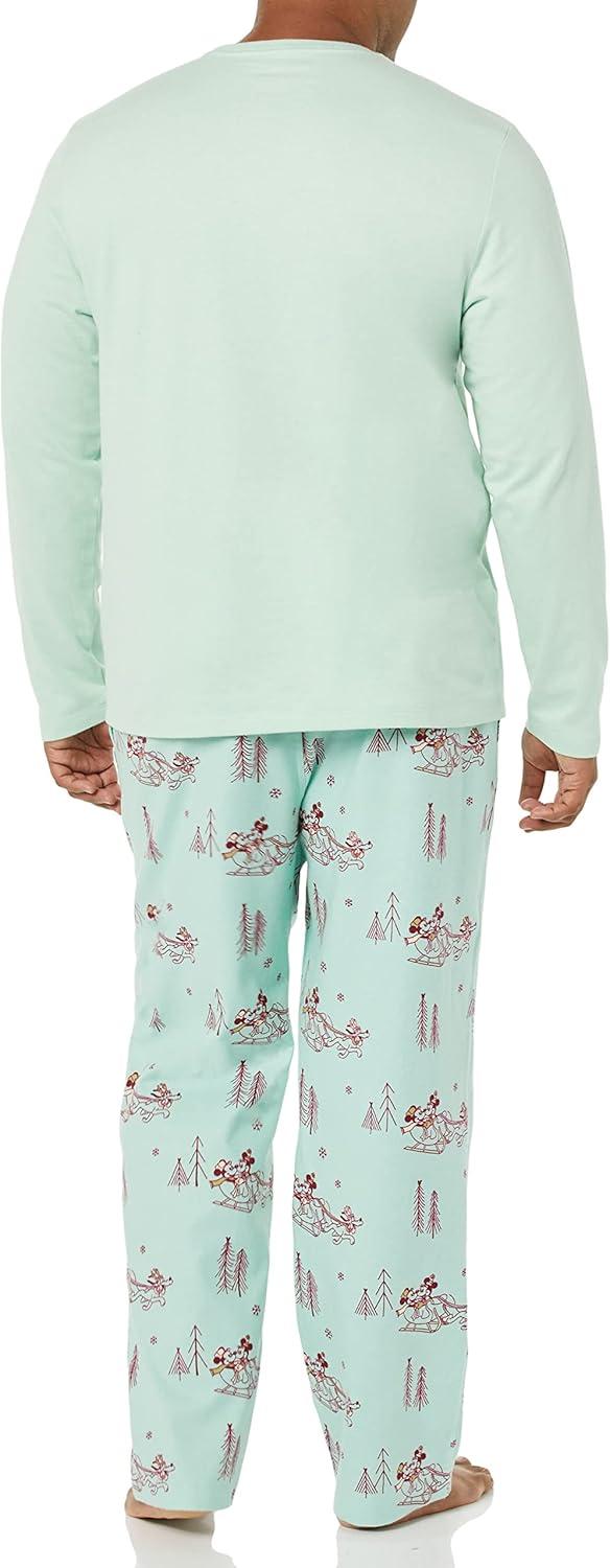 imageAmazon Essentials Disney  Marvel  Star Wars Mens Flannel Pajama Sleep SetsMickey Winter  Mens