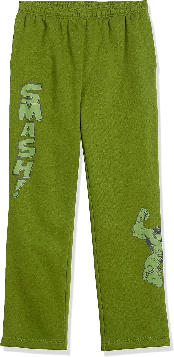 imageAmazon Essentials Disney  Marvel  Star Wars Mens Fleece Sweatpant Available in Big ampamp TallMarvel Hulk