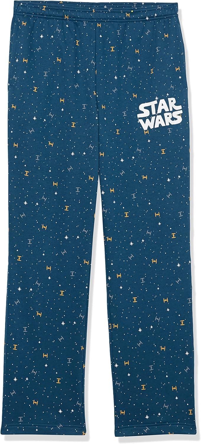 imageAmazon Essentials Disney  Marvel  Star Wars Mens Fleece Sweatpant Available in Big ampamp TallStar Wars Logo Ships