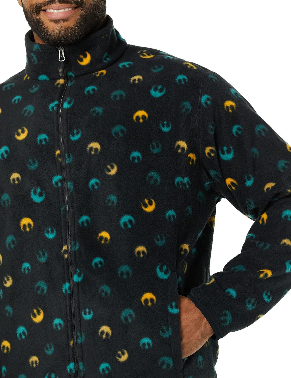 imageAmazon Essentials Disney  Marvel  Star Wars Mens Polar Fleece FullZip Mock JacketsStar Wars Rebel