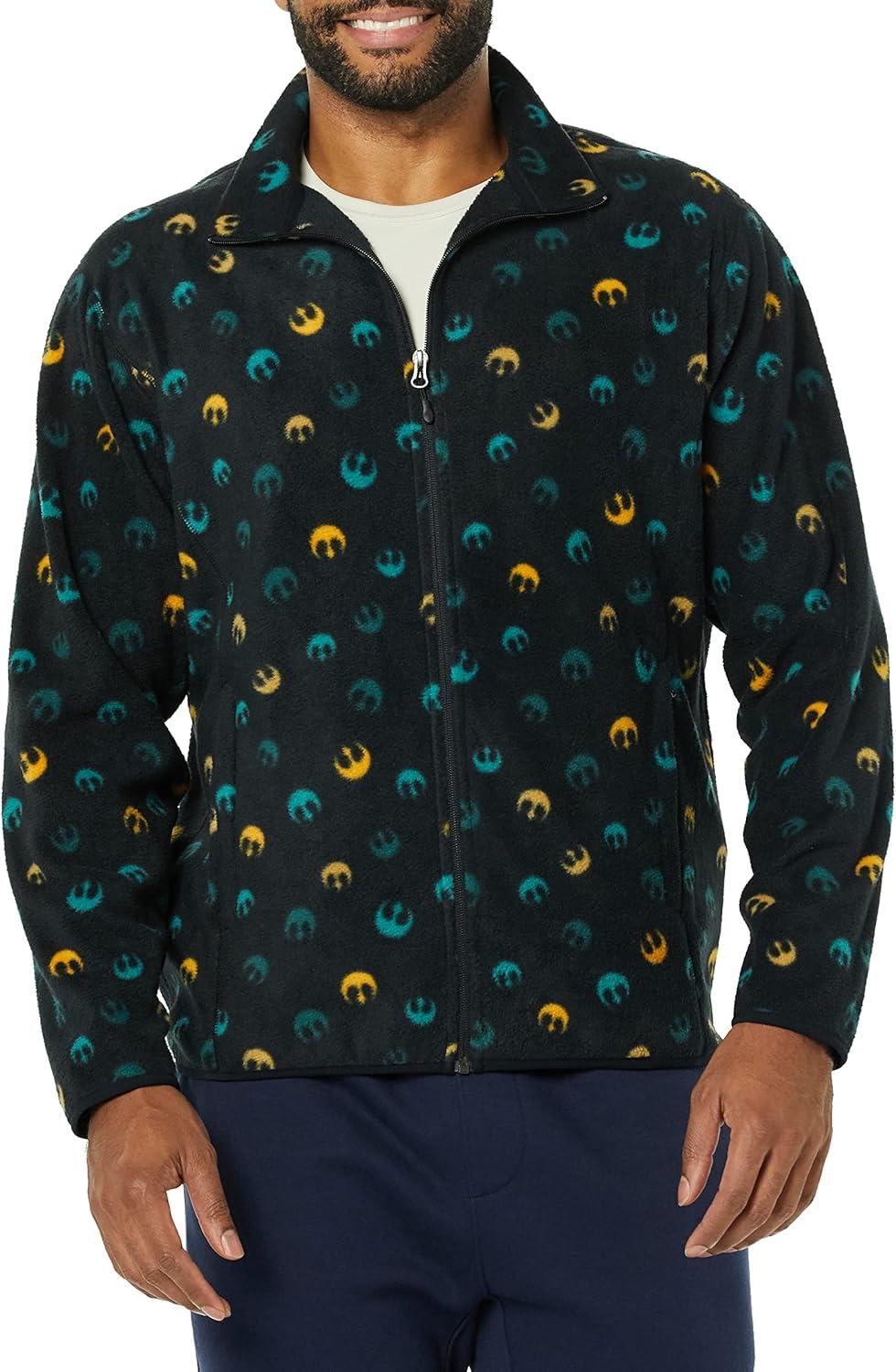 imageAmazon Essentials Disney  Marvel  Star Wars Mens Polar Fleece FullZip Mock JacketsStar Wars Rebel