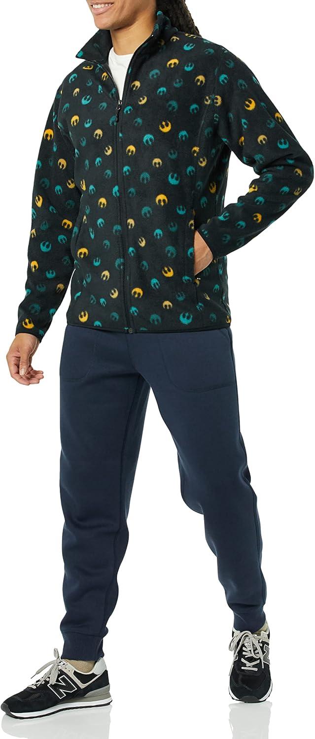 imageAmazon Essentials Disney  Marvel  Star Wars Mens Polar Fleece FullZip Mock JacketsStar Wars Rebel