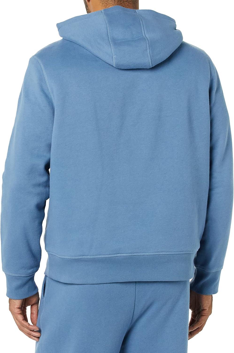 imageAmazon Essentials Disney  Marvel  Star Wars Mens SherpaLined Pullover Hoodie SweatshirtMarvel Logo