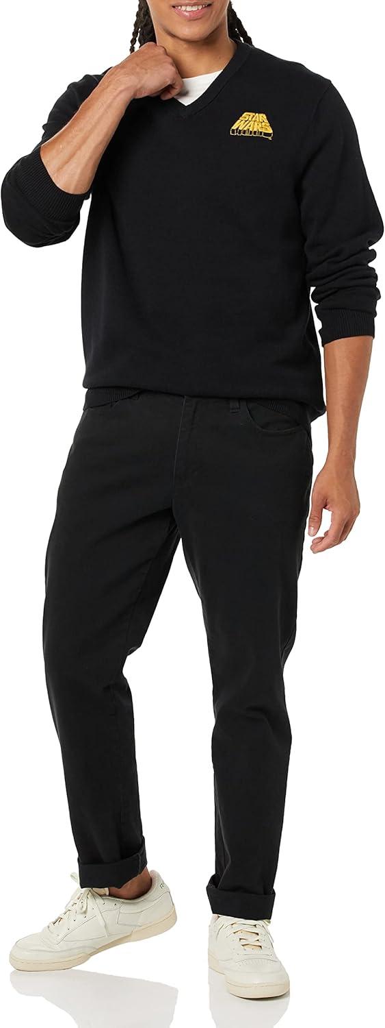 imageAmazon Essentials Disney  Marvel  Star Wars Mens VNeck SweatersStar Wars Logo