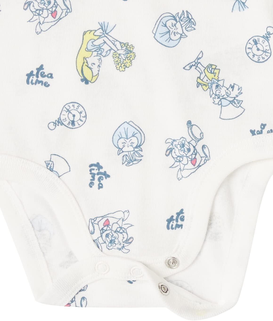 imageAmazon Essentials Disney  Marvel  Star Wars Unisex Babies 6Piece Outfit Set Pack of 6Alice Tea Party