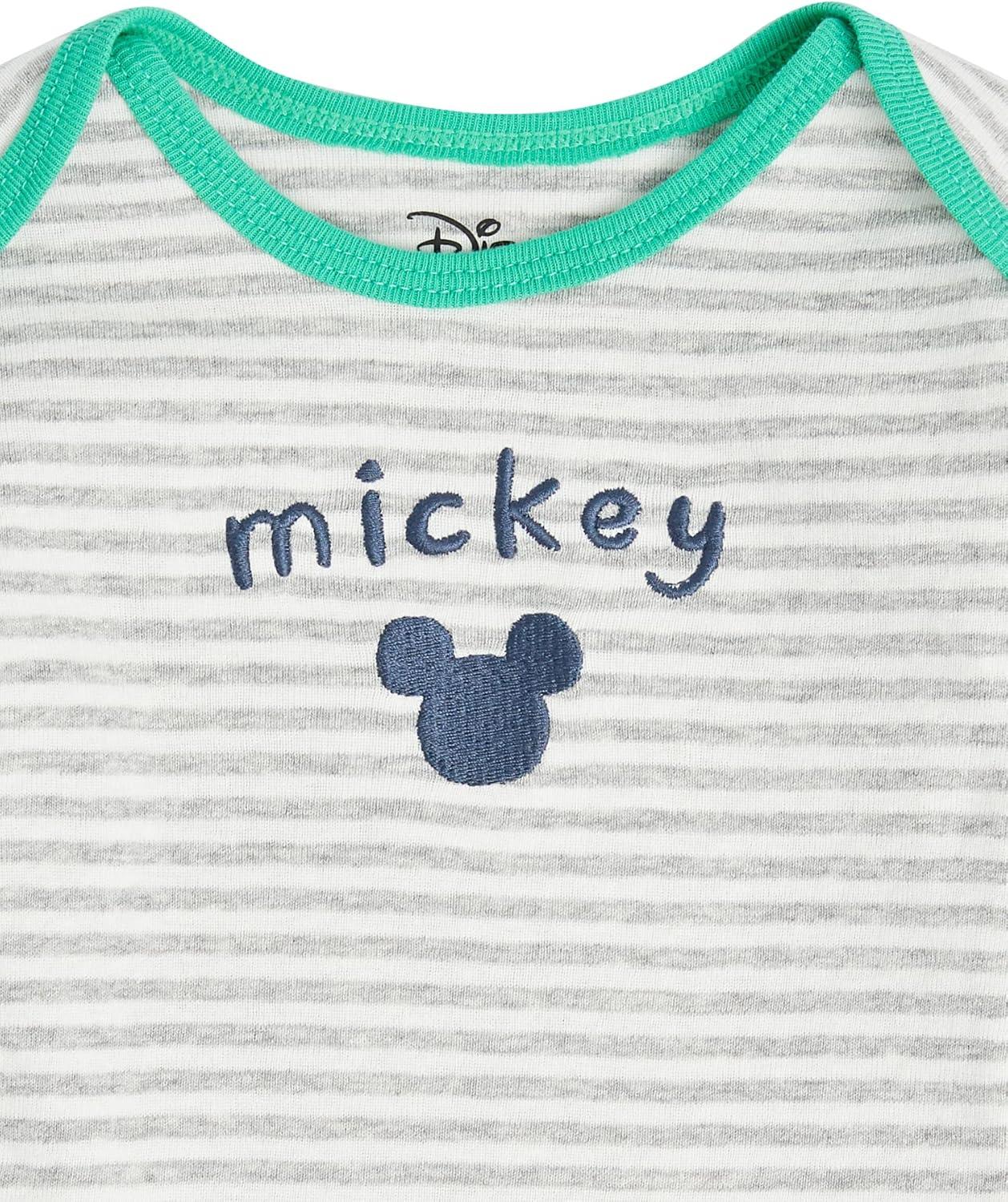 imageAmazon Essentials Disney  Marvel  Star Wars Unisex Babies 6Piece Outfit Set Pack of 6Mickey Oh Boy