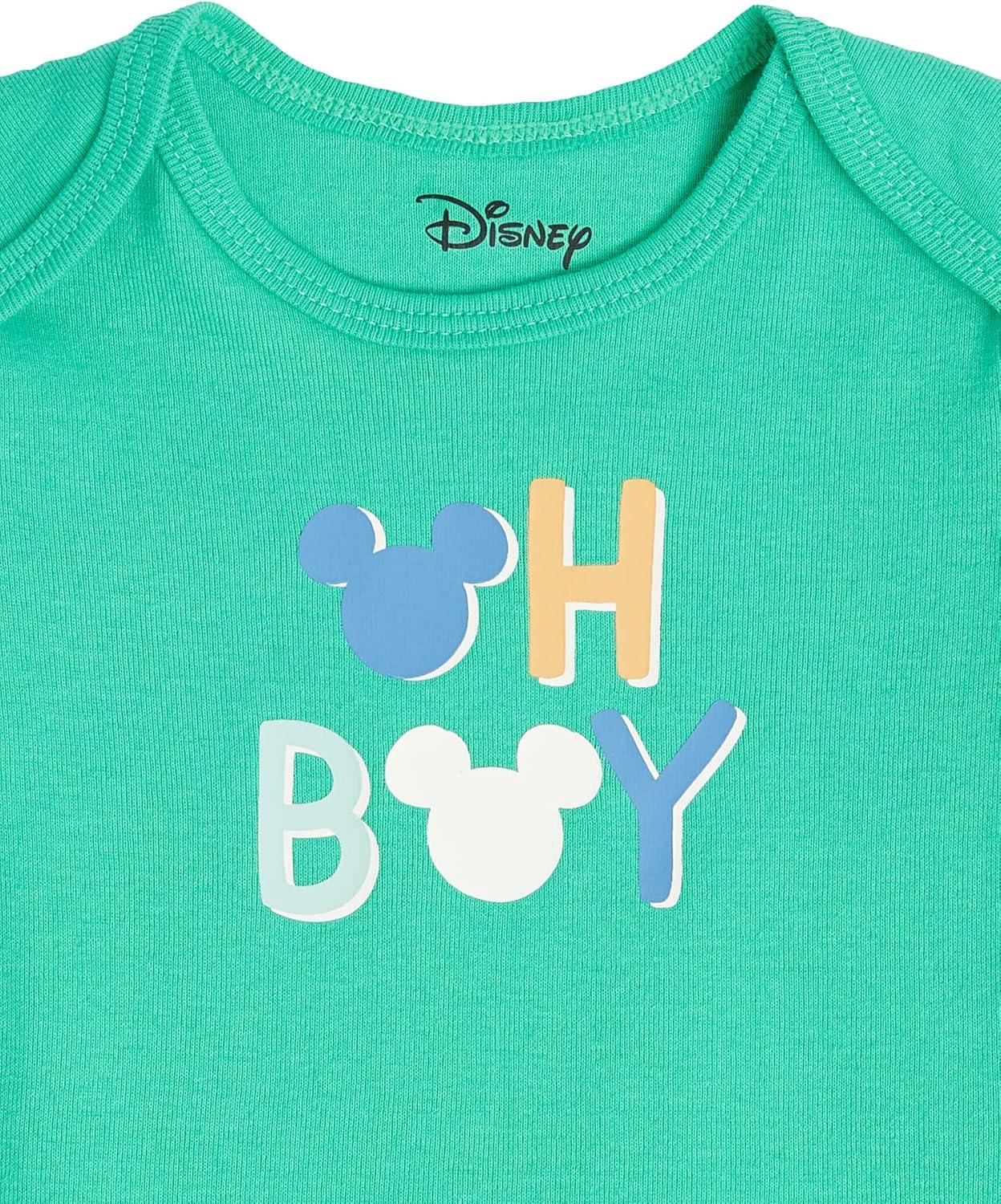 imageAmazon Essentials Disney  Marvel  Star Wars Unisex Babies 6Piece Outfit Set Pack of 6Mickey Oh Boy