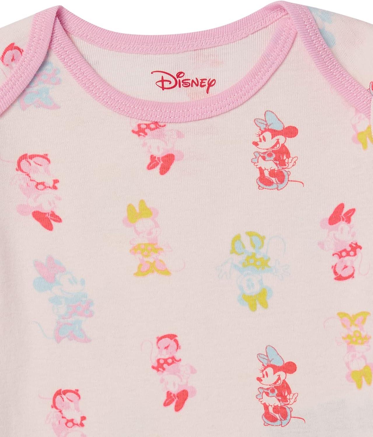 imageAmazon Essentials Disney  Marvel  Star Wars Unisex Babies 6Piece Outfit Set Pack of 6Minnie Rainbow Chaser