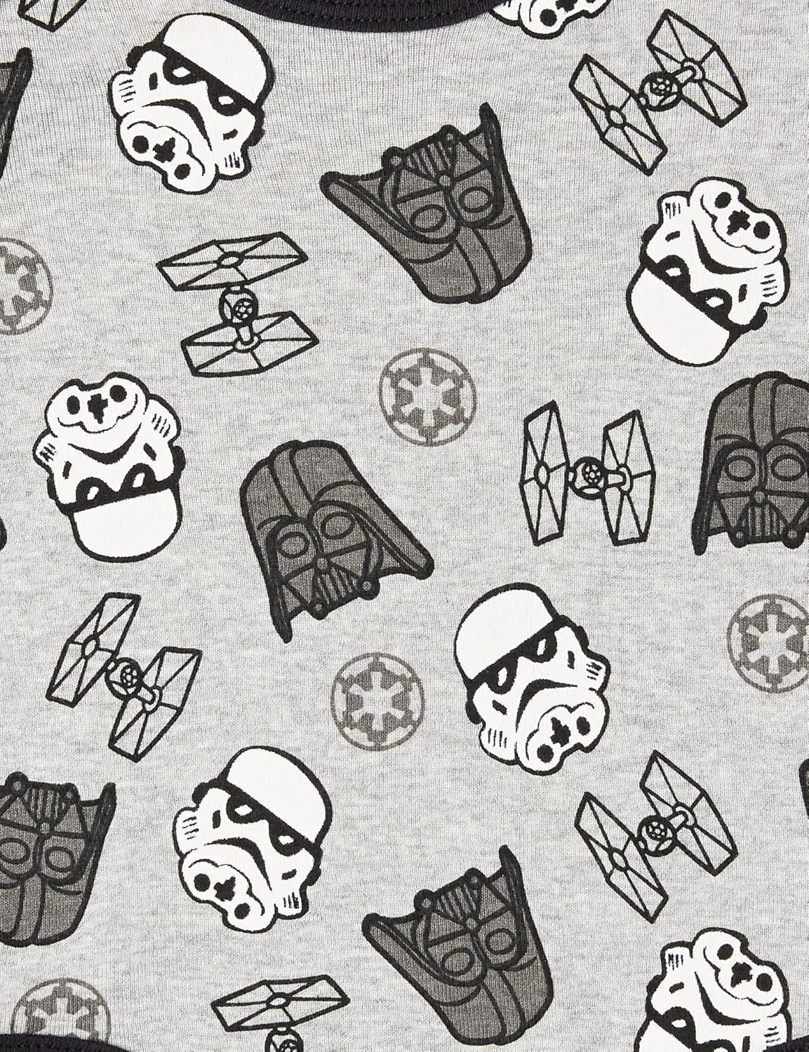 imageAmazon Essentials Disney  Marvel  Star Wars Unisex Babies 6Piece Outfit Set Pack of 6Star Wars Tiny Trooper