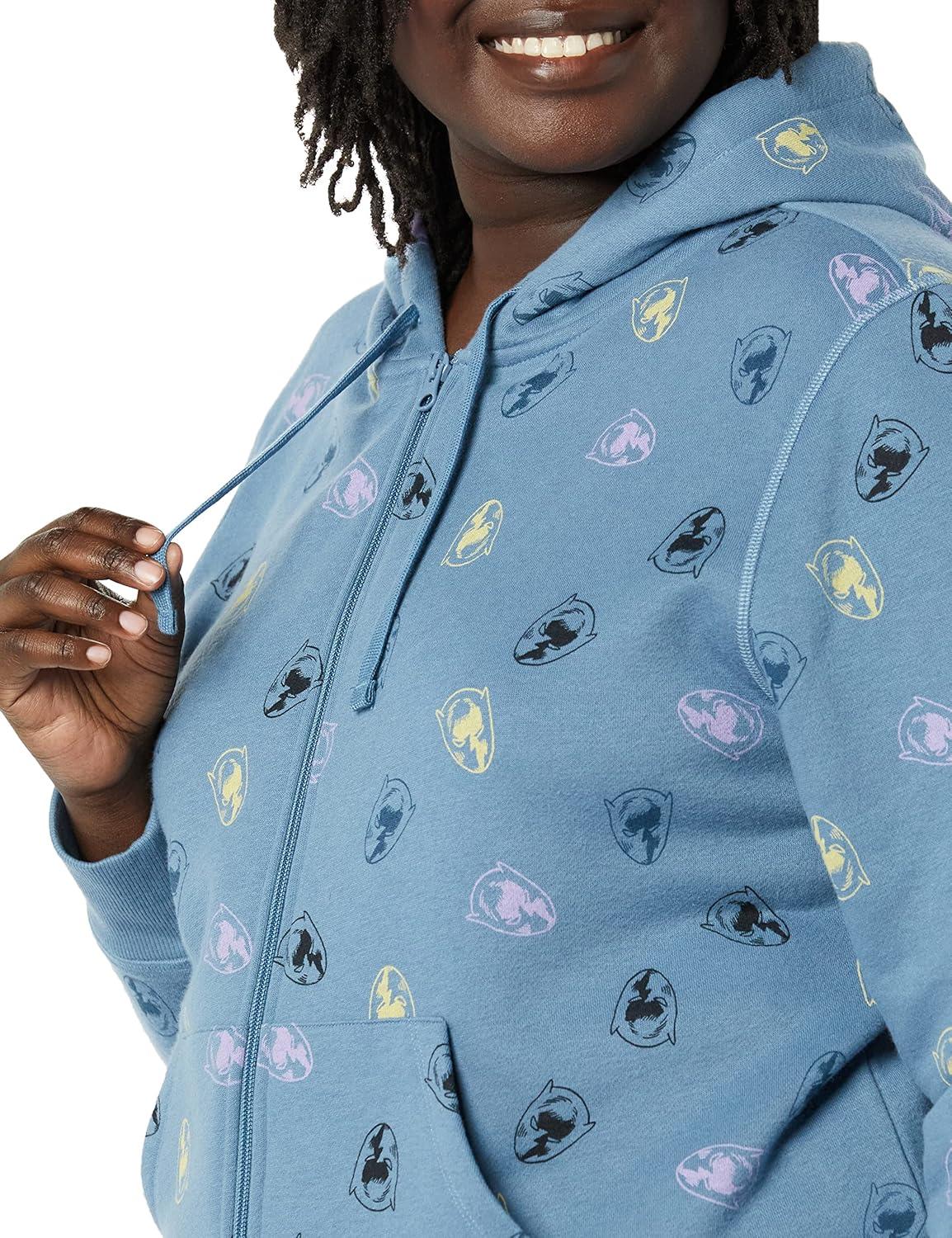 imageAmazon Essentials Disney  Marvel  Star Wars Womens Fleece FullZip Hoodie Sweatshirts Available in Plus SizeMarvel Black Panther Print