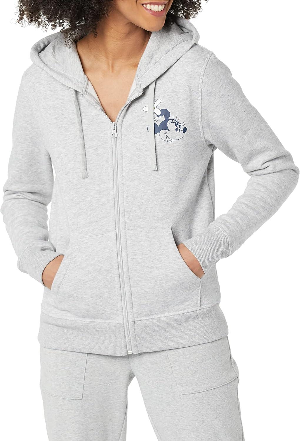 imageAmazon Essentials Disney  Marvel  Star Wars Womens Fleece FullZip Hoodie Sweatshirts Available in Plus SizeMinnie Hat
