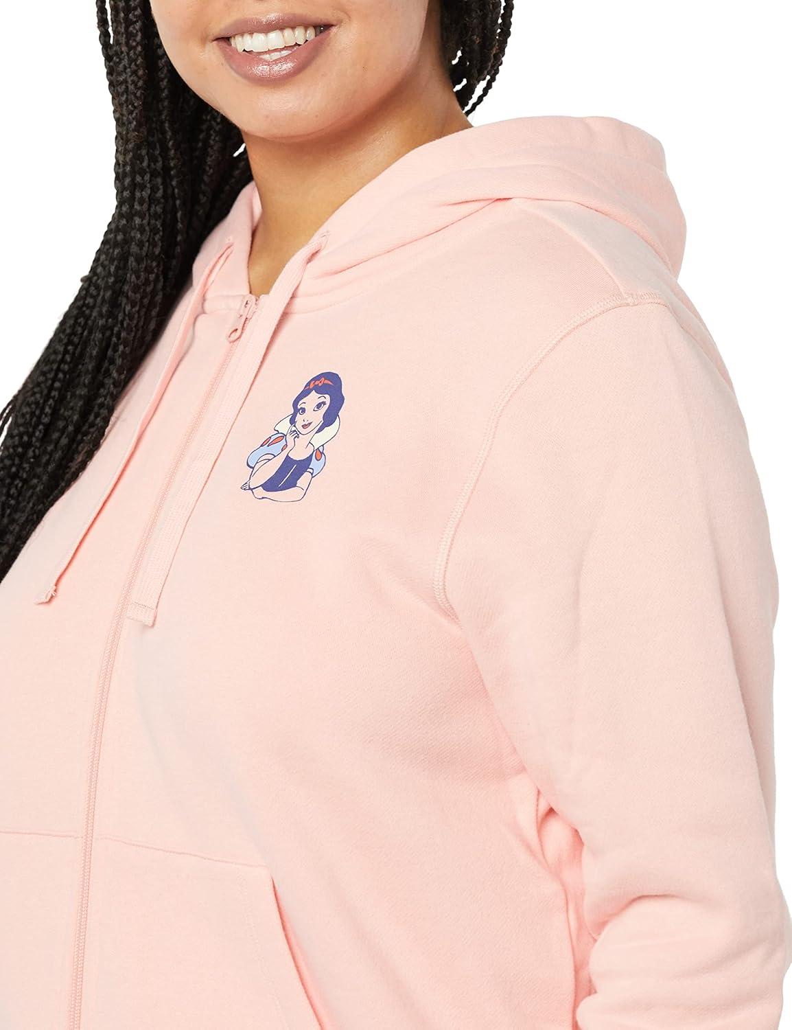 imageAmazon Essentials Disney  Marvel  Star Wars Womens Fleece FullZip Hoodie Sweatshirts Available in Plus SizeSnow White