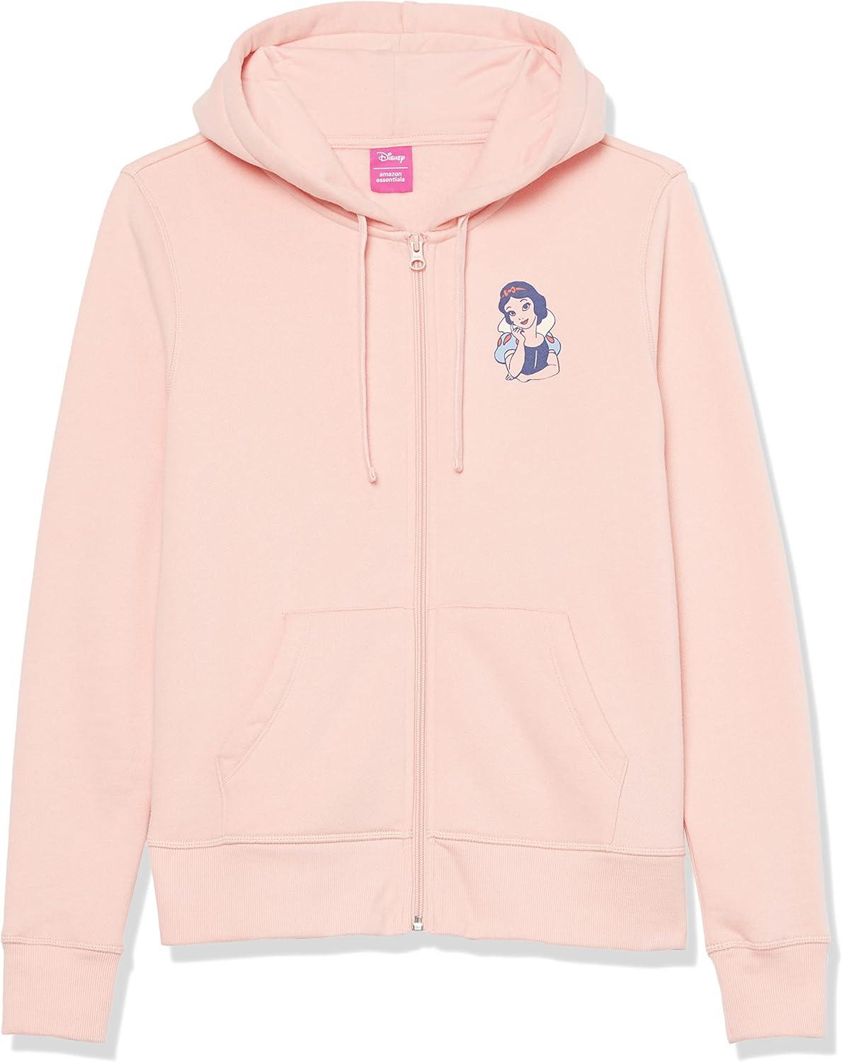 imageAmazon Essentials Disney  Marvel  Star Wars Womens Fleece FullZip Hoodie Sweatshirts Available in Plus SizeSnow White