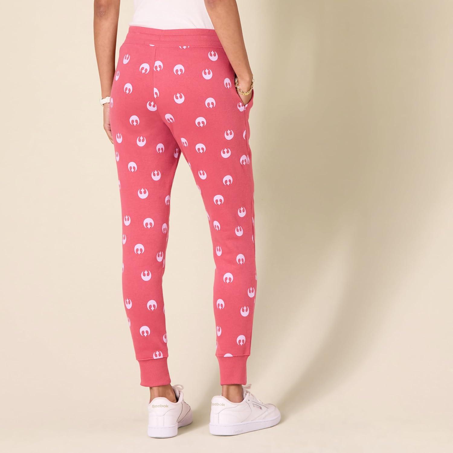 imageAmazon Essentials Disney  Marvel  Star Wars Womens French Terry Fleece Jogger SweatpantsStar Wars Rebel Logo