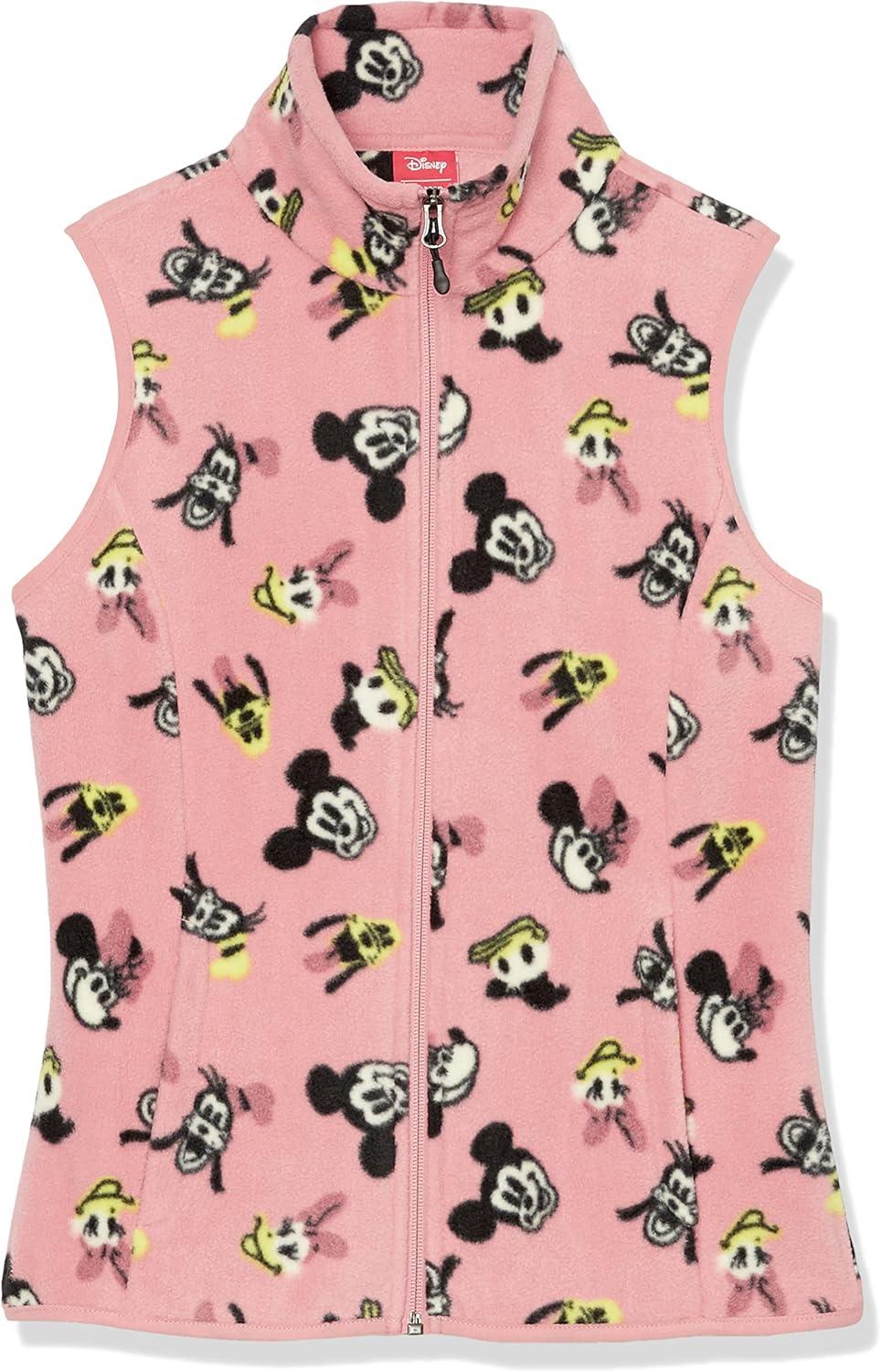 imageAmazon Essentials Disney  Marvel  Star Wars Womens Polar Fleece VestsMinnie and Friends