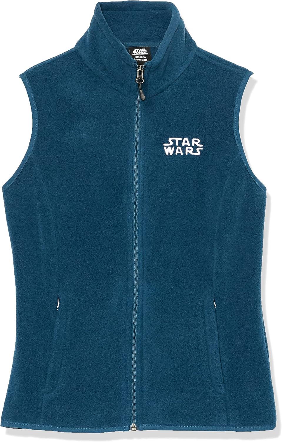 imageAmazon Essentials Disney  Marvel  Star Wars Womens Polar Fleece VestsStar Wars Logo