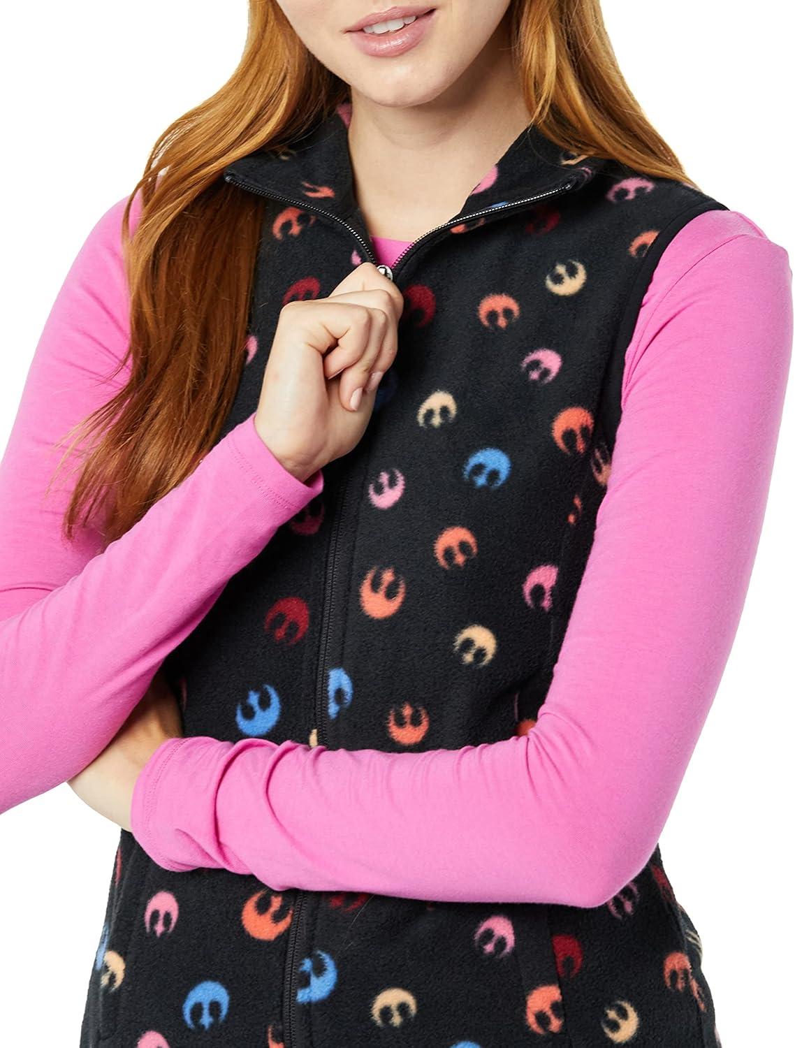 imageAmazon Essentials Disney  Marvel  Star Wars Womens Polar Fleece VestsStar Wars Rebel
