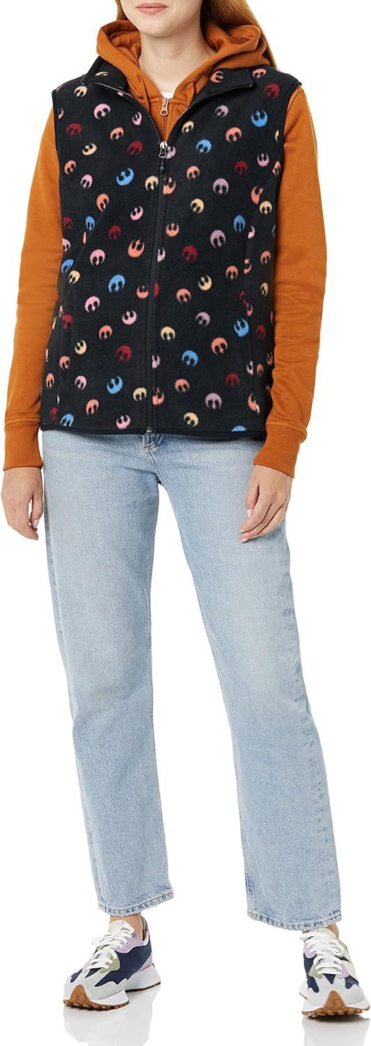 imageAmazon Essentials Disney  Marvel  Star Wars Womens Polar Fleece VestsStar Wars Rebel