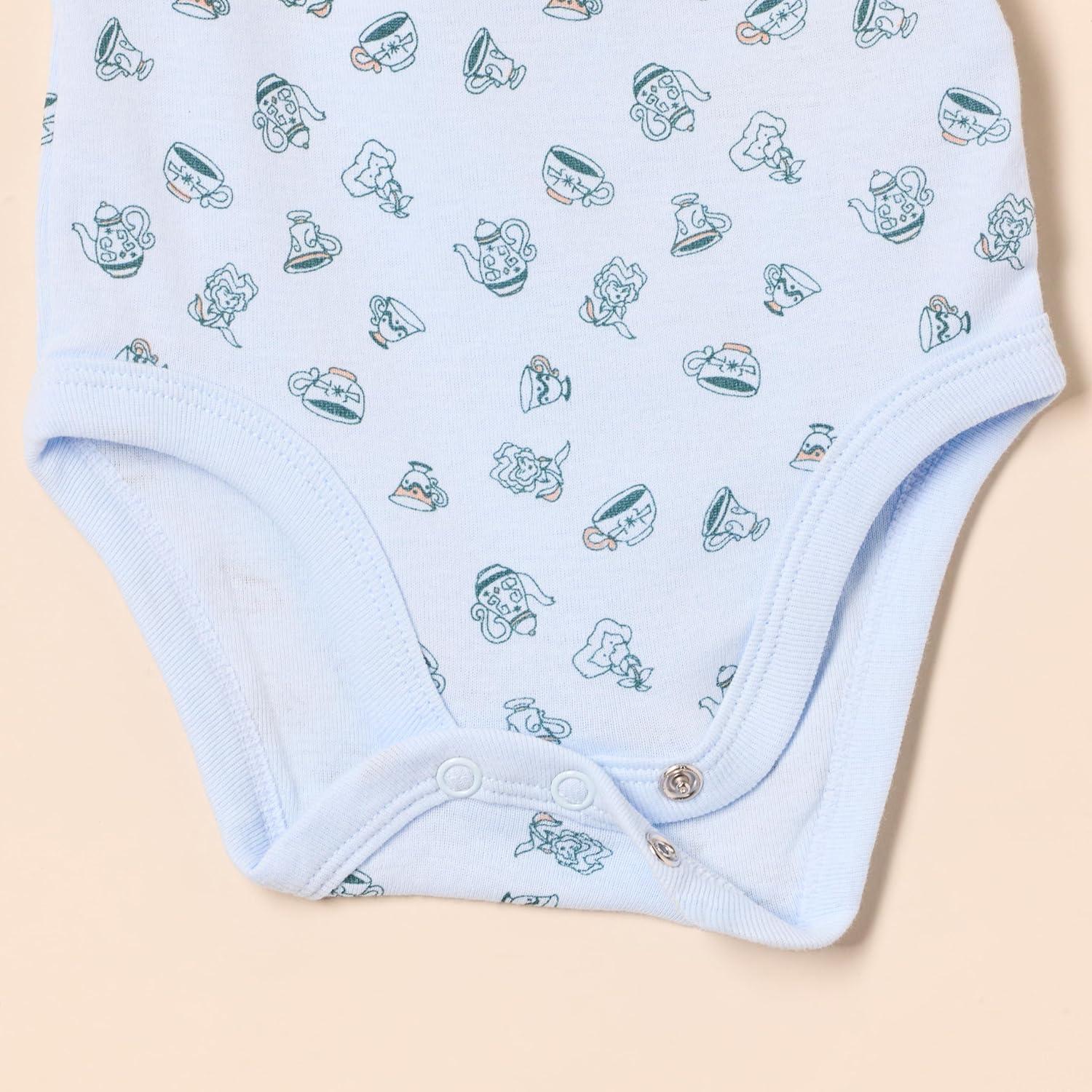 imageAmazon Essentials Disney  Star Wars  Princess Baby Girls Sleeveless Bodysuits Pack of 6Alice Tea Party
