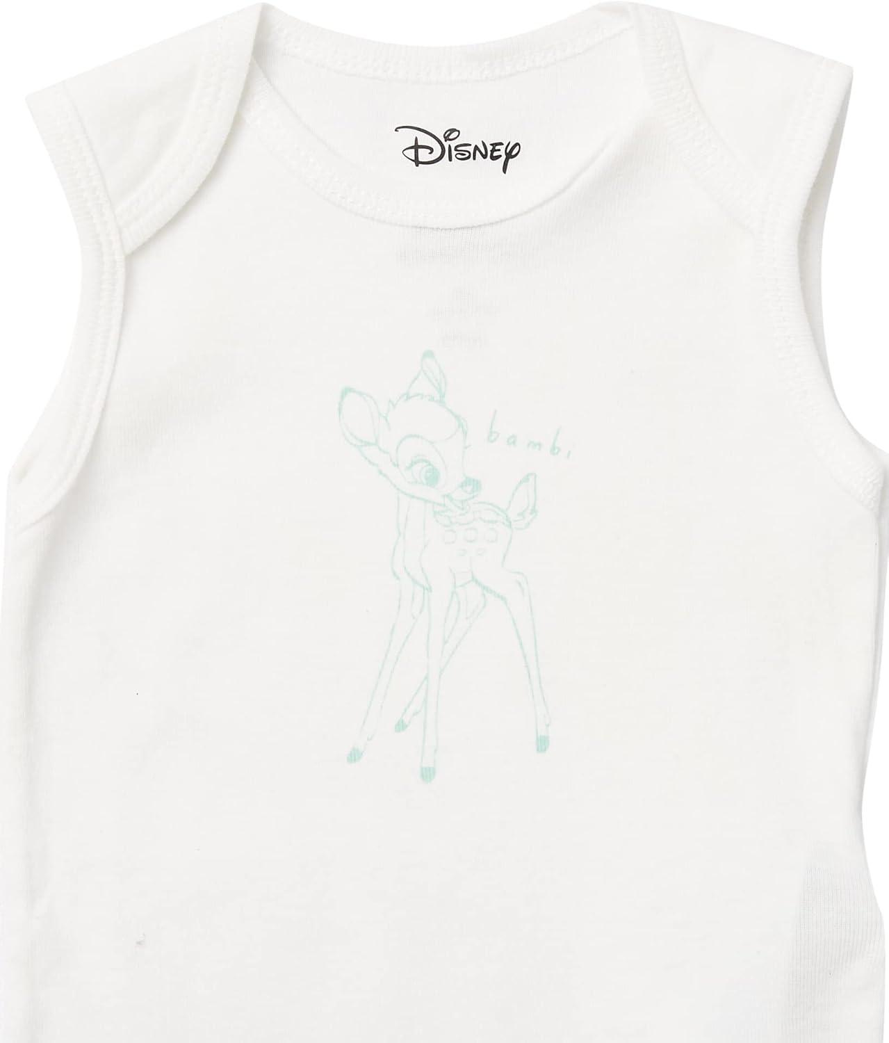 imageAmazon Essentials Disney  Star Wars  Princess Baby Girls Sleeveless Bodysuits Pack of 6Bambi Nature
