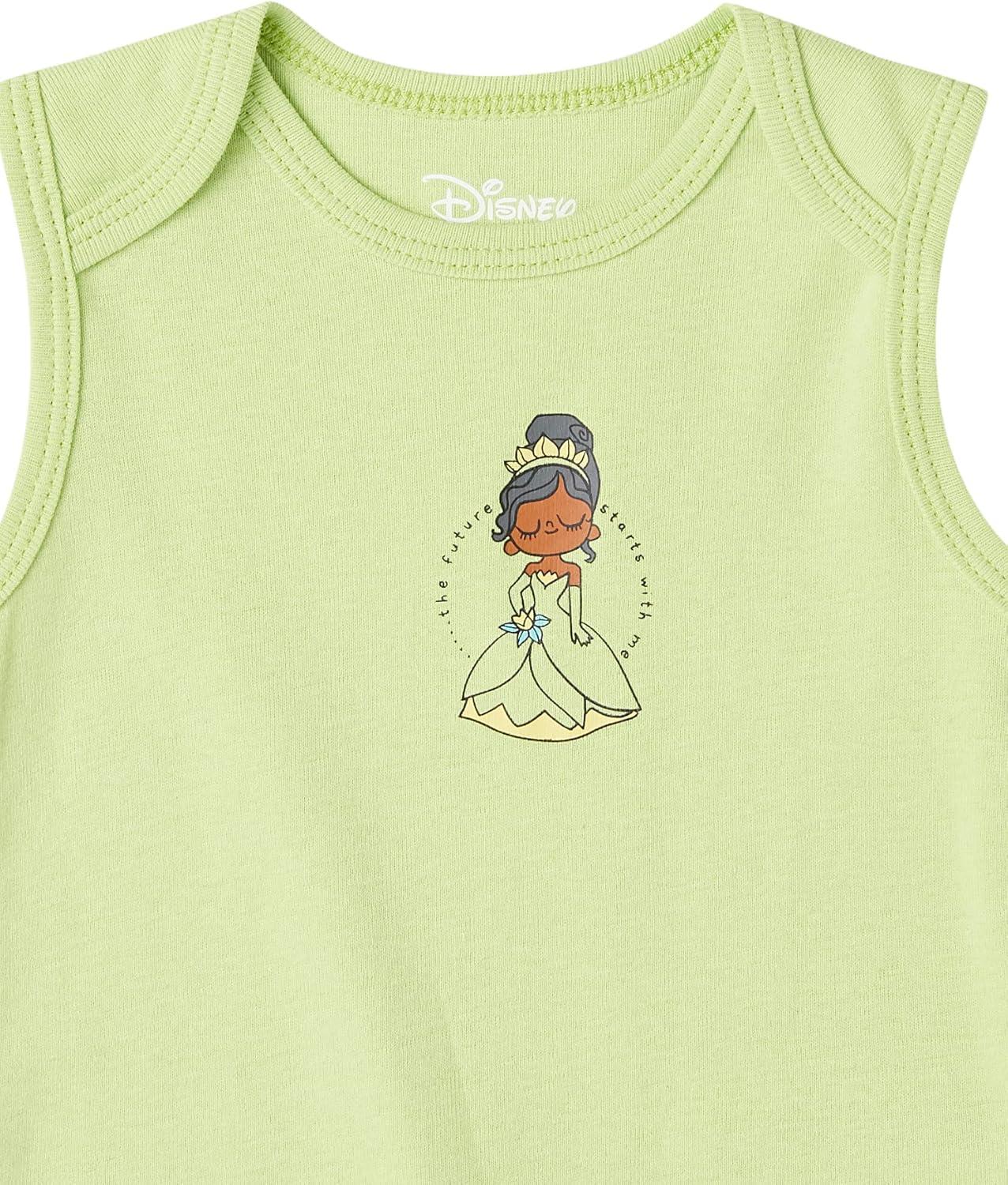 imageAmazon Essentials Disney  Star Wars  Princess Baby Girls Sleeveless Bodysuits Pack of 6Princess Wish