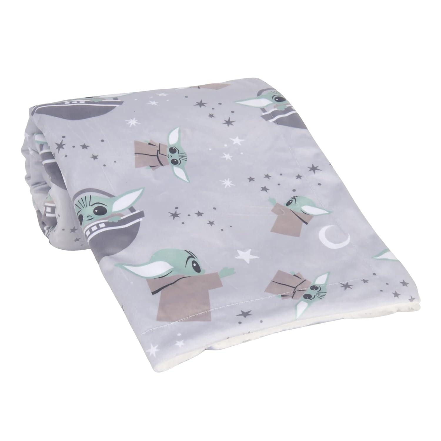 imageLambs ampamp Ivy Star Wars Cozy Friends Baby YodaGrogu Fleece Baby Blanket
