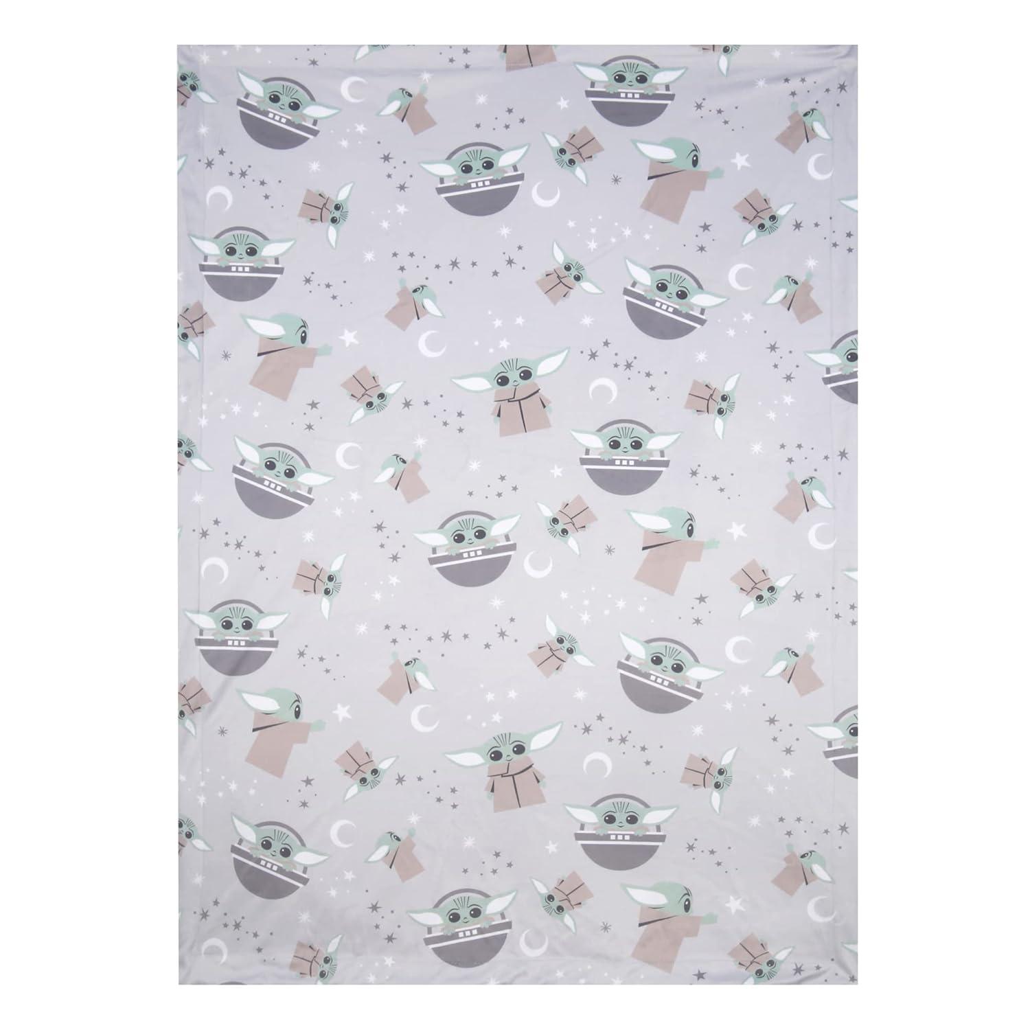 imageLambs ampamp Ivy Star Wars Cozy Friends Baby YodaGrogu Fleece Baby Blanket