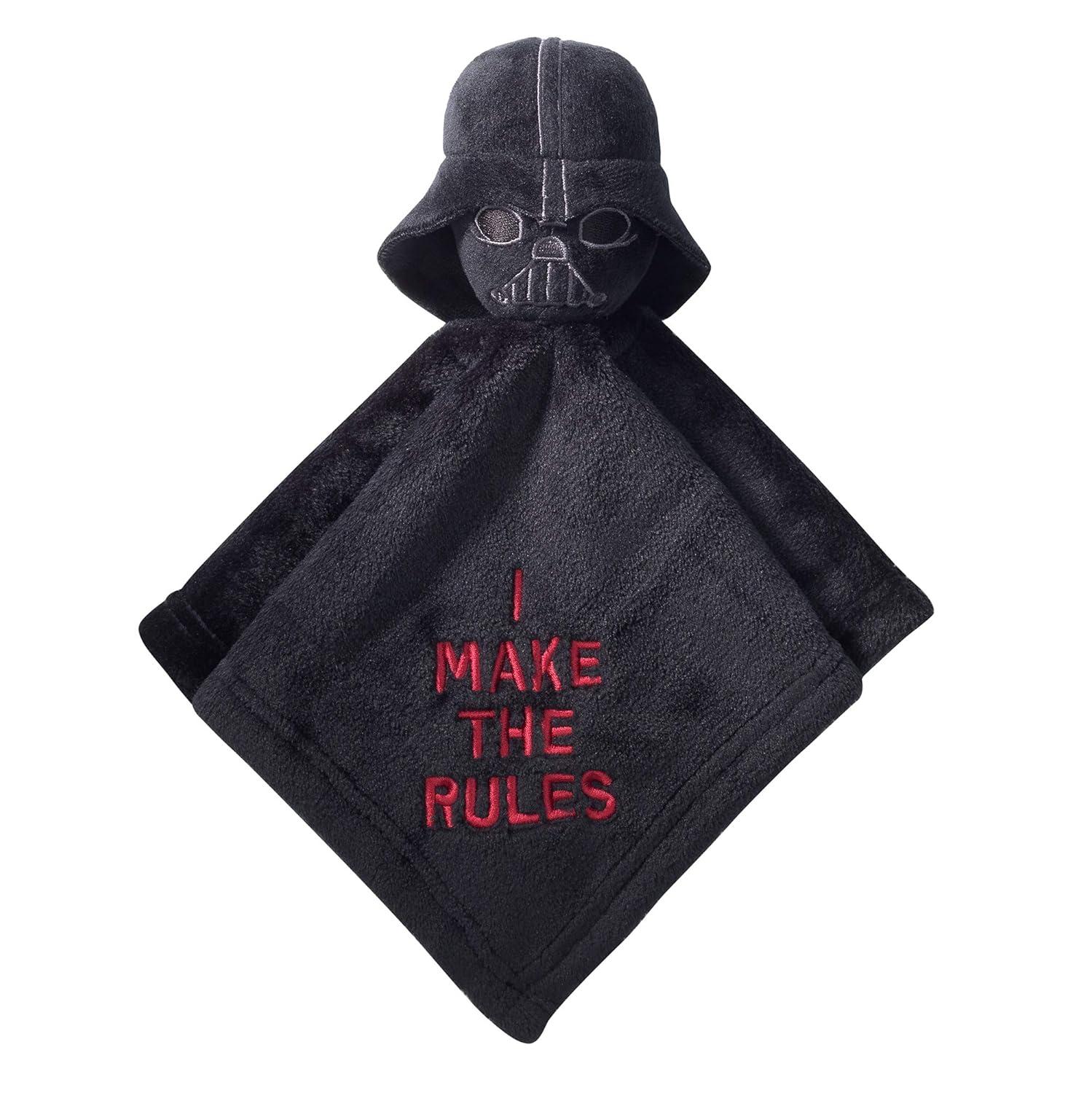 imageLambs ampamp Ivy Star Wars Darth Vader Wearable Blanket ampamp Lovey Baby Gift Set  2pc