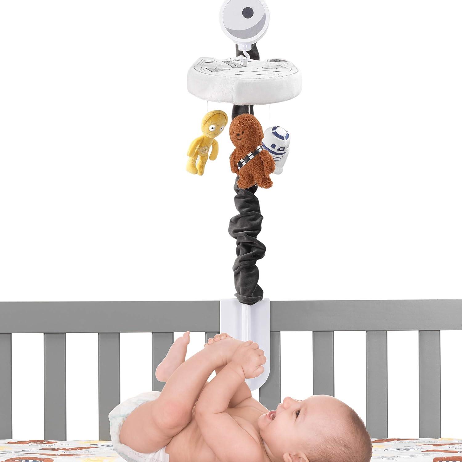 imageLambs ampamp Ivy Star Wars Signature Millennium Falcon Musical Baby Crib Mobile Toy
